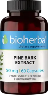 Bioherba Pine Bark Extract 50 mg Екстракт от приморски бор с Витамин Е х 60 капсули