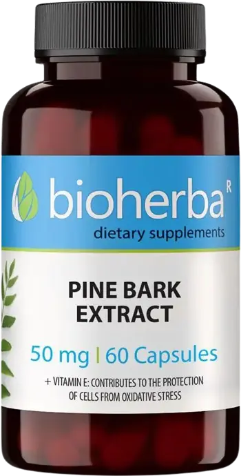 Bioherba Pine Bark Extract 50 mg Екстракт от приморски бор с Витамин Е х 60 капсули