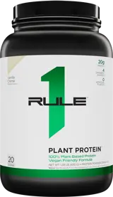 Rule1 Plant Protein 100% Vegan Formula Растителна Протеинова Матрица - 630 грама, 20 дози