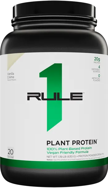 Rule1 Plant Protein 100% Vegan Formula Растителна Протеинова Матрица - 630 грама, 20 дози
