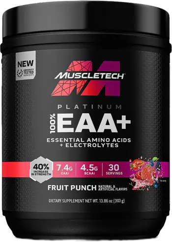 MuscleTech Platinum 100% EAA+ Есенциални Аминокиселини + Електролити на Прах - 393 грама, 30 дози