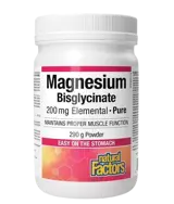 Natural Factors Magnesium Bisglycinate Подпомага нервната система и мускулите