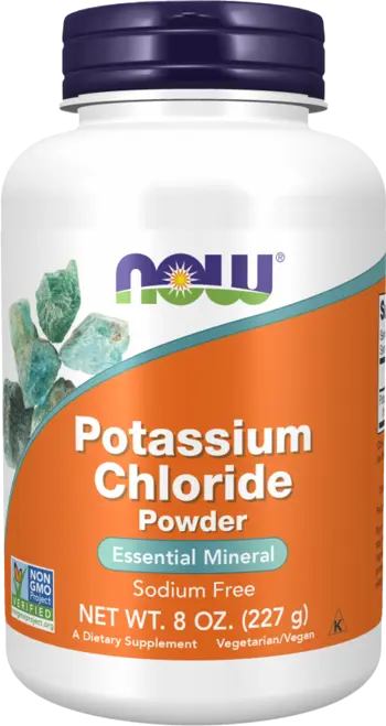 NOW Foods Potassium Chloride Powder Калий на Прах - 227 грама, 324 дози