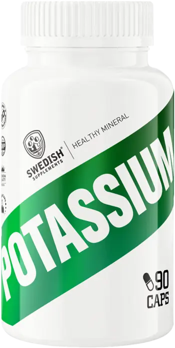 SWEDISH Supplements Potassium Citrate 166 мг Калий - 90 капсули, 30 дози