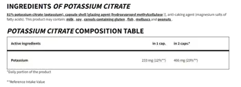 Trec Nutrition Potassium Citrate 233 mg За мускулна и нервна функция