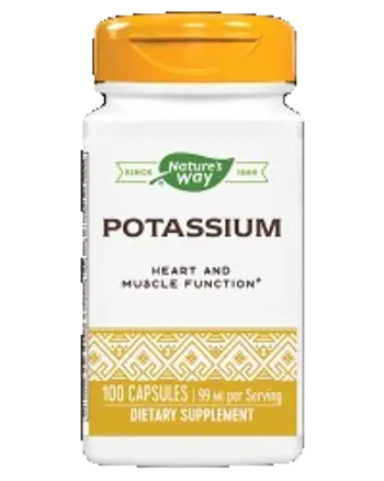 Nature's Way Potassium Complex 99 mg В подкрепа на сърдечната и мускулната функция х 100 капсули