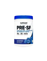 Nutricost PRE-SF Stimulant-Free / Caffeine-Free Pre-Workout Complex с аромат на синя малина