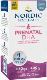Nordic Naturals Prenatal DHA 830 mg With 400 IU D3 За здравословна бременност