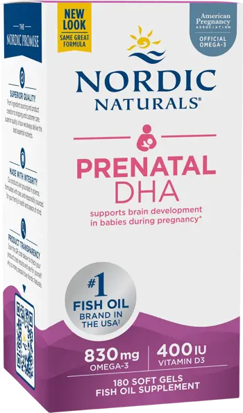 Nordic Naturals Prenatal DHA 830 mg With 400 IU D3 За здравословна бременност