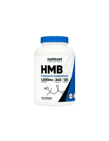 Nutricost HMB (Бета-хидрокси-бета-метилбутират) 500 mg х 240 капсули, 120 дози