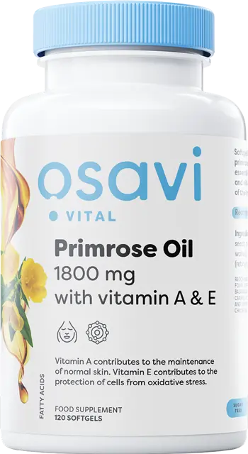 Масло от Вечерна Иглика с Витамин A и E / Primrose Oil 1800 mg | with Vitamin A & E