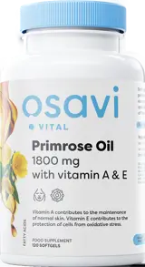 Osavi Primrose Oil 1800 mg with Vitamin A & E За здрава и сияйна кожа