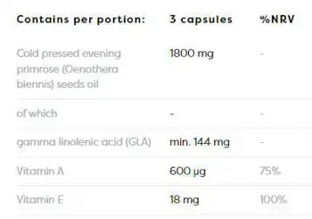 Osavi Primrose Oil 1800 mg with Vitamin A & E За здрава и сияйна кожа