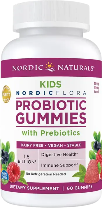 Nordic Naturals Probiotic Gummies Kids Пробиотични желирани бонбони за деца с пребиотици