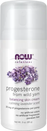 NOW Foods Progesterone Cream with Lavender Прогестерон Крем за Кожа с Лавандула - 85 грама