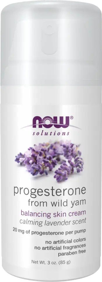 NOW Foods Progesterone Cream with Lavender Прогестерон Крем за Кожа с Лавандула - 85 грама