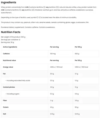 Protein Coffee | Protein with Caffeine