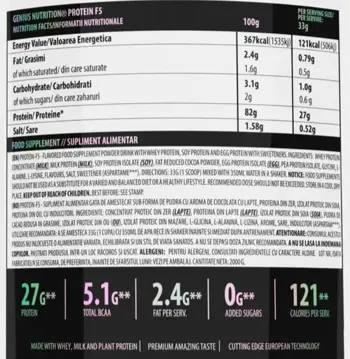 Protein F5 | Fusion Matrix Protein with Whey, Egg & Plant