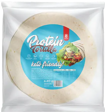 Cheat Meal Protein Tortilla Low-Carb High-Protein ~ Keto Friendly Wraps Протеинова Тортила - 6 x 40 ( 240 ) грама