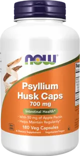 NOW Foods Psyllium Husk 700 мг with Apple Pectin Псилиум Хуск с Ябълков Пектин