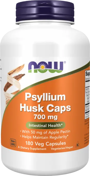 NOW Foods Psyllium Husk 700 мг with Apple Pectin Псилиум Хуск с Ябълков Пектин
