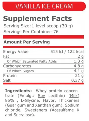 Pure Nutrition 100% WHEY PROTEIN Суроватъчен Протеин - 2280 грама, 76 дози