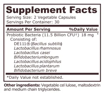 Pure Nutrition ADVANCED PROBIOTIC Пробиотик Формула - 60 капсули, 30 дози