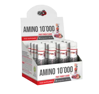 Pure Nutrition AMINO 10 000 Течни Аминокиселини FRUIT PUNCH - 20 ампули x 25 мл, 20 дози