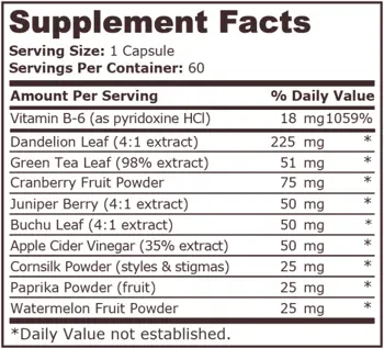 Pure Nutrition Aqua Out Диуретик - 60 капсули, 60 дози