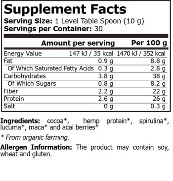 Pure Nutrition BIO MORNING MIX Органичен Сутрешен Микс - 300 грама, 30 дози