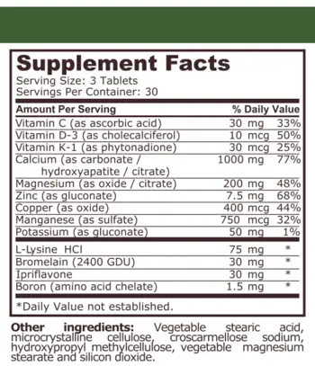Pure Nutrition BONE HEALTH Формула за Кости - 90 таблетки, 30 дози