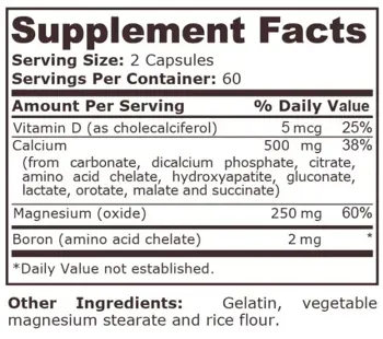 Pure Nutrition CALCIUM COMPLEX Калций Комплекс - 120 капсули, 60 дози