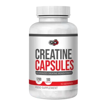 Pure Nutrition CREATINE CAPSULES 1200 мг Креатин на Капсули - 100 капсули, 50 дози