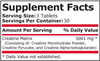 Pure Nutrition CREATINE MATRIX Креатинова Матрица - 90 таблетки, 30 дози