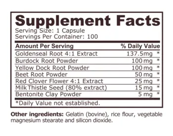 Pure Nutrition DETOXIFIER Формула за Детоксикация - 100 капсули, 100 дози