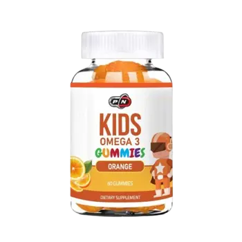 Pure Nutrition KIDS OMEGA 3 GUMMIES ORANGE Омега 3 Мастни Киселини за Деца - 60 гъмита, 60 дози