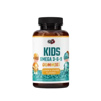 Pure Nutrition KIDS OMEGA 3-6-9 LEMON & ORANGE Омега 3 6 9 Есенциални Мастни Киселини на Желирани Таблетки - 60 желирани таблетки, 20 дози