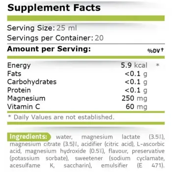 Pure Nutrition MAGNESIUM LIQUID Течен Магнезий Ампула - 20 ампули x 25 мл, 20 дози