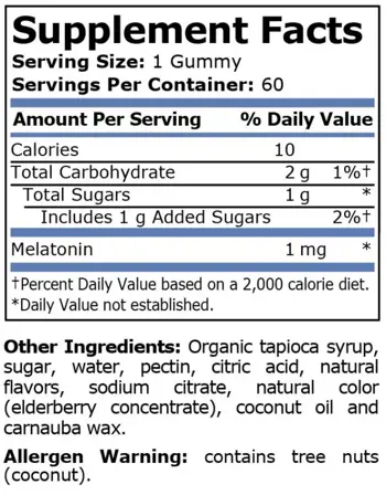 Pure Nutrition MELATONIN STRAWBERRY 1 мг Мелатонин Желирани Бонбони - 60 желирани бонбони, 60 дози