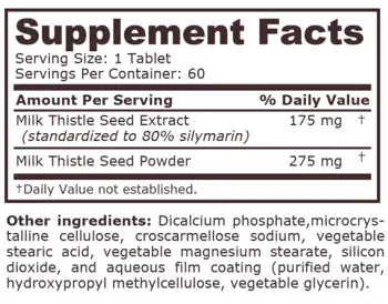 Pure Nutrition MILK THISTLE COMPLEX 450 мг Магарешки Бодил - 60 таблетки, 60 дози