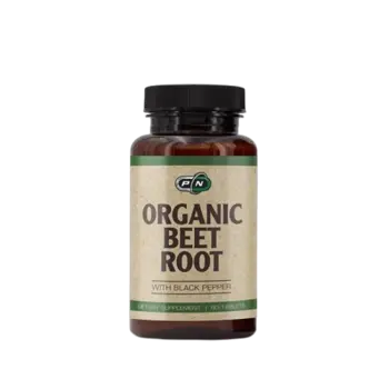 Pure Nutrition ORGANIC BEET ROOT WITH BLACK PEPPER Цвекло - 60 таблетки, 60 дози