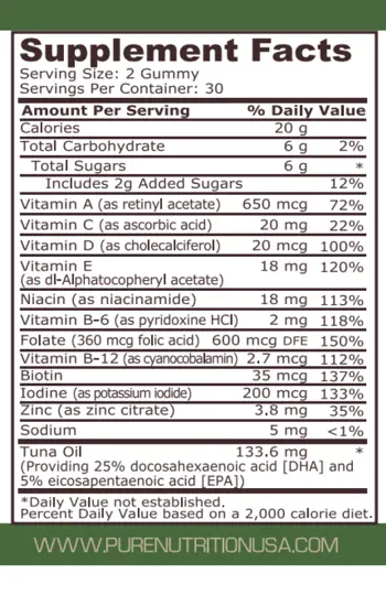 Pure Nutrition PRENATAL FORMULA RASPBERRY Специализирана Формула за Бременни- 60 дражета, 30 дози