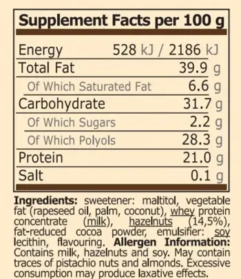 Pure Nutrition PROTEIN CREME Протеинов Крем - 250 грама