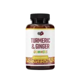 Pure Nutrition TURMERIC & GINGER Kуркума, Джинджифил и Черен Пипер - 60 дъвчащи дражета, 60 дози