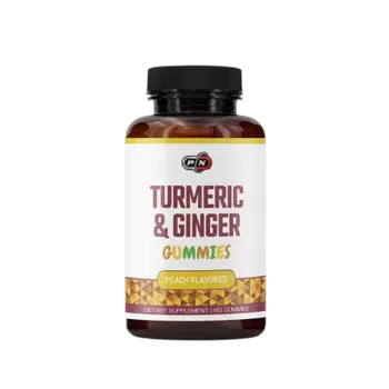 Pure Nutrition TURMERIC & GINGER Kуркума, Джинджифил и Черен Пипер - 60 дъвчащи дражета, 60 дози
