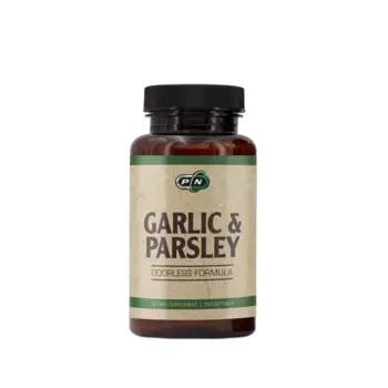 PURE Nutrition USA Garlic & Parsley Чесън и Магданоз - 100 гел капсули, 100 дози