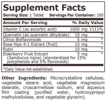 Pure Nutrition VITAMIN C-1000 PLUS Витамин C-1000 - 100 таблетки, 100 дози