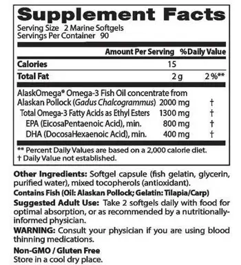Doctor's Best Pure Wild Alaskan Fish Oil 1000 mg Омега-3 Рибено Масло
