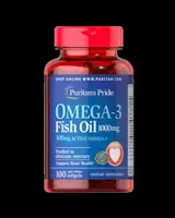 Omega-3 Fish Oil 1000 mg - 100 Гел капсули, 100 Дози