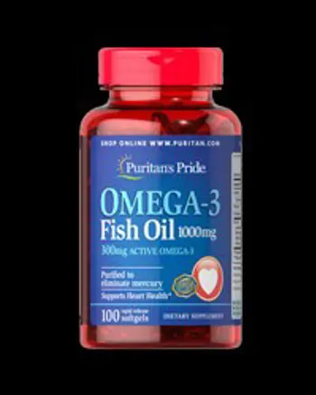 Omega-3 Fish Oil 1000 mg - 100 Гел капсули, 100 Дози